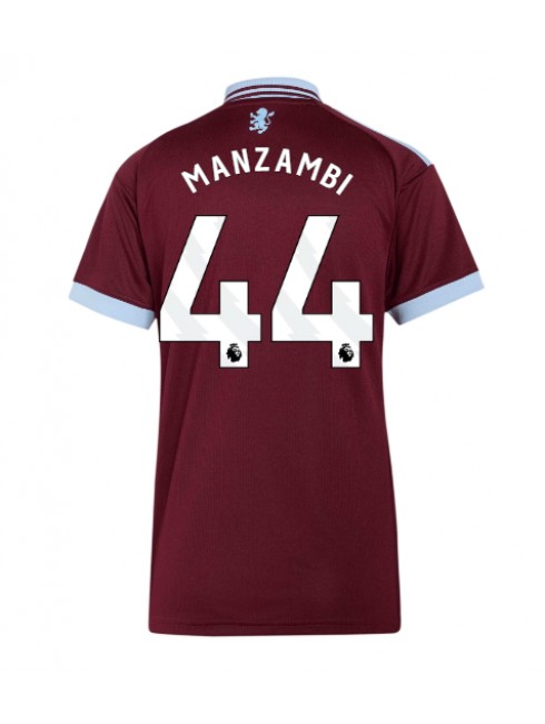 Zenske Futbalové oblečenie Aston Villa Johan Manzambi #44 2026-27 Krátky Rukáv - Domáci Zenske Futbalové oblečenie Aston Villa Johan Manzambi #44 2026-27 Krátky Rukáv - Domáci